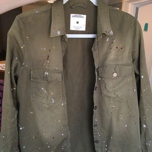 Zara paint splatter jacket!